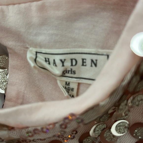 Girls Hayden Rose gold sequin dress new with tags size medium size small. - Picture 6 of 7